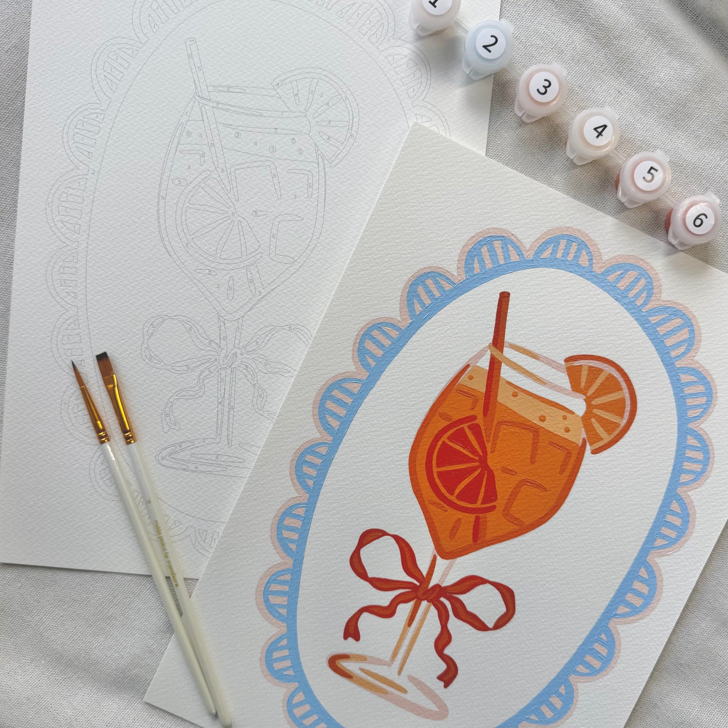 "Aperol Spritz" A4 Paint by Number Kit