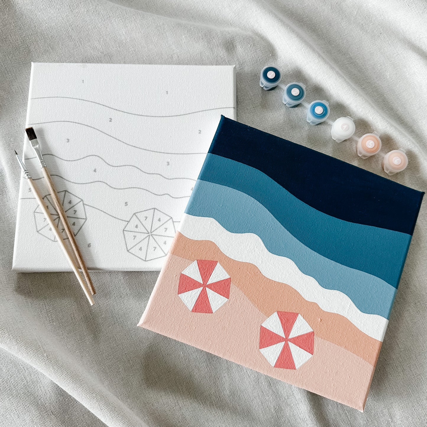 "Beach Days" 8x8 Paint by Number Kit