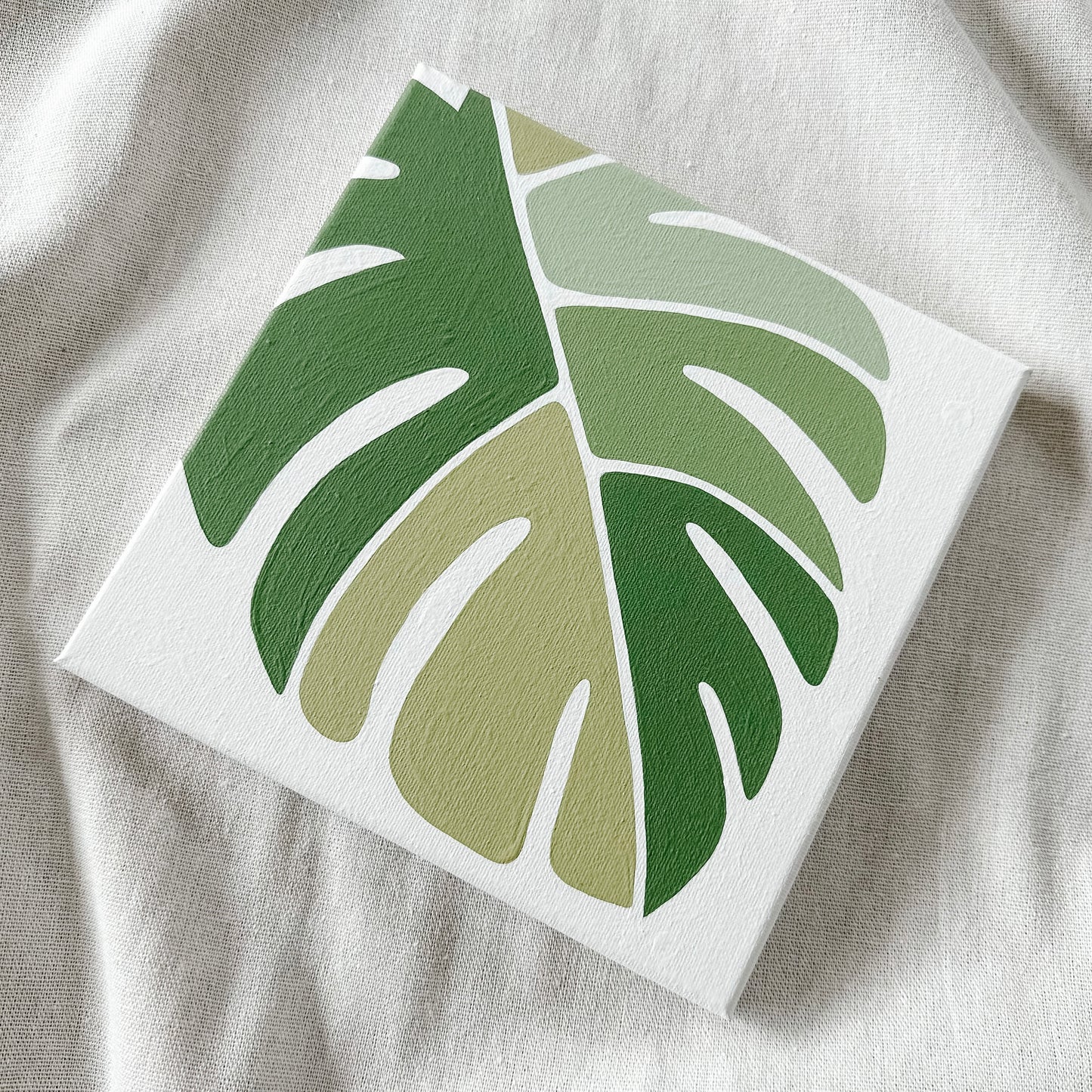 "Monstera" 8x8  Paint by Number Kit